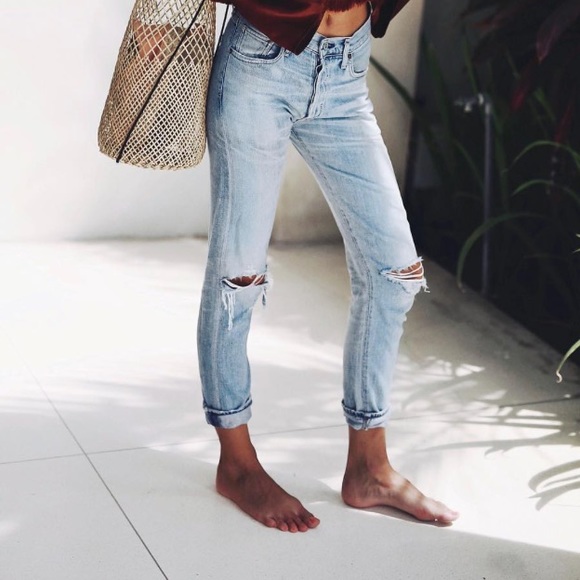 Citizens Of Humanity Jeans Liya High Rise Classic Fit In Torn Poshmark